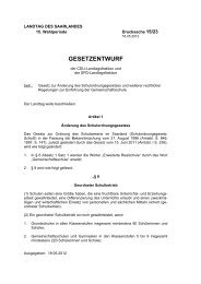 Drucksache 15/23 - Der Landtag des Saarlandes