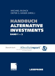 Handbuch Alternative Investments - SECA