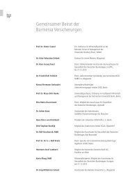 Gemeinsamer Beirat der Barmenia Versicherungen