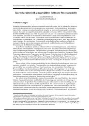 Prozessmodelle - Software Engineering - JKU