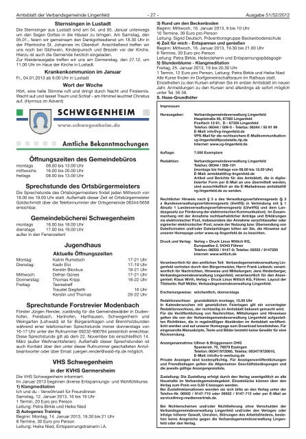 KW 51 - Verbandsgemeinde Lingenfeld