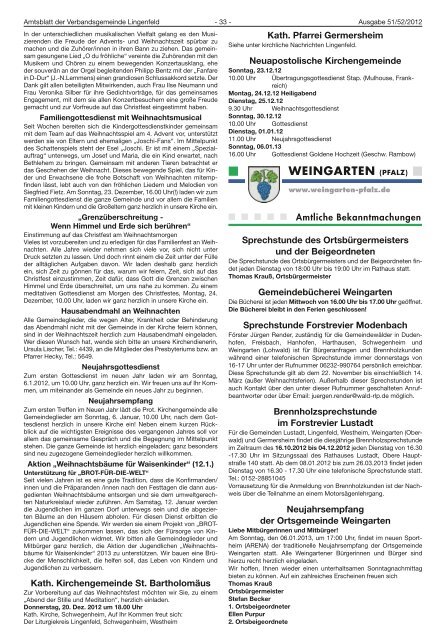 KW 51 - Verbandsgemeinde Lingenfeld