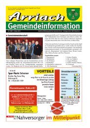 können sie die aktuelle Gemeindeinfo ... - Gemeinde Arriach