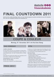 FINAL COUNTDOWN 2011 - Deutsche Friseur-Akademie