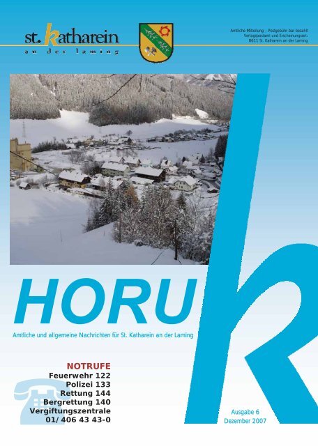 HORUK Ausgabe 6 - Gemeinde St. Katharein an der Laming