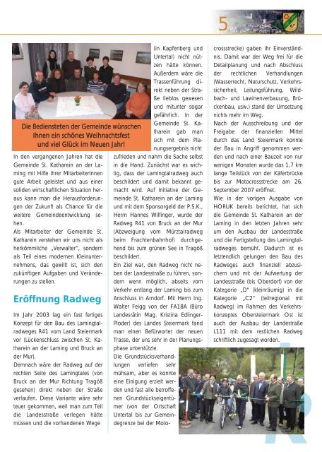 HORUK Ausgabe 6 - Gemeinde St. Katharein an der Laming