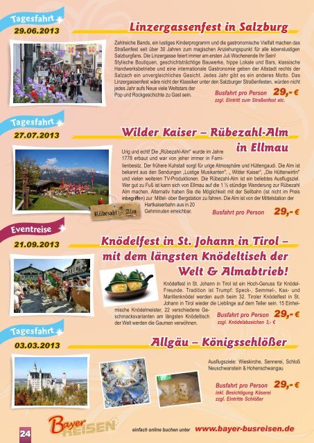 Aktueller Katalog als PDF Download - Bayer-Reisen GmbH