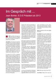Im Gespräch mit Jean Bohler, E.D.E Präsident ab - Lebenswelt Heim