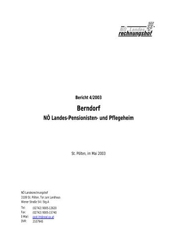 Berndorf, NÖ Landes-Pensionisten- und Pflegeheim