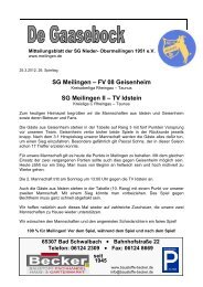 SG Meilingen – FV 08 Geisenheim SG Meilingen II ... - Bplaced.net