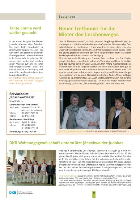 Mieterjournal der DKB Wohnungsgesellschaft Berlin-Brandenburg ...