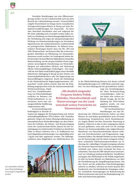 Jahresbericht 2011 - Landvolk Niedersachsen