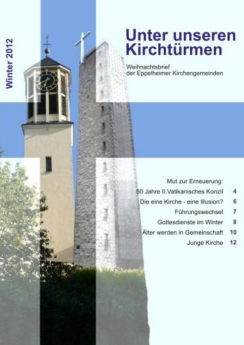 Weihnachtsbrief 2012 - Evangelische Kirchengemeinde Eppelheim