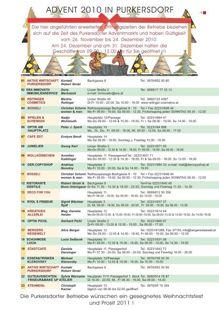 sonderausgabe-amtsbla tt der st adtgemeinde purkersdorf