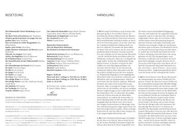 Besetzungszettel als PDF-Download - Bayerische Staatsoper