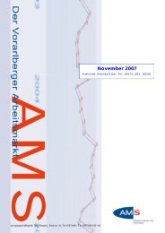 November 2007 - Arbeitsmarktservice Österreich