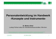 Personalentwicklung im Handwerk - Ludwig-Fröhler-Institut