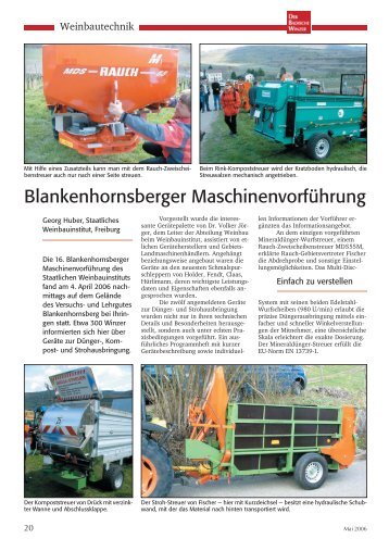 Blankenhornsberger Maschinenvorführung