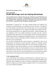 Große Nachfrage nach dm Styling-Workshops - DM Drogeriemarkt