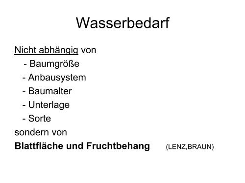 Praxiserfahrungen mit der Tropfbewässerung und Fertigation bei Apfel