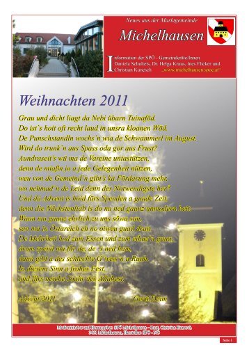 Michelhausen Weihnachten 2011 - SPÃ– Michelhausen