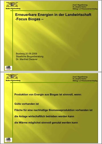 Erneuerbare Energie in der Landwirtschaft (Focus Biogas)