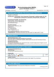 Sicherheitsdatenblatt (MSDS) - Kraiburg