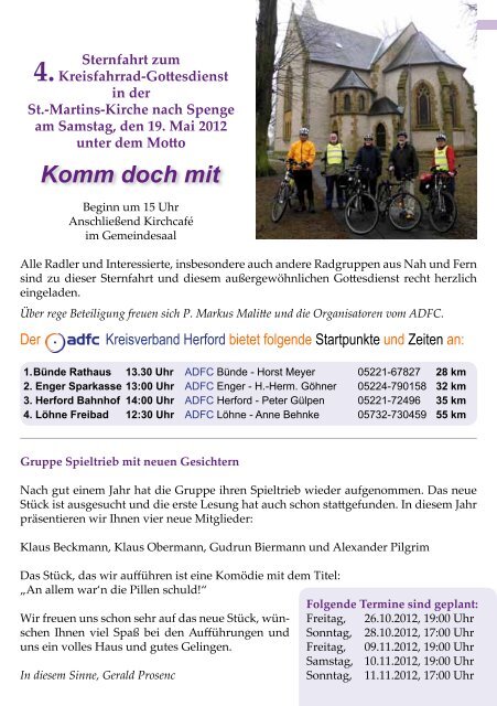 Gemeindebrief - Evangelische Kirchengemeinde Spenge