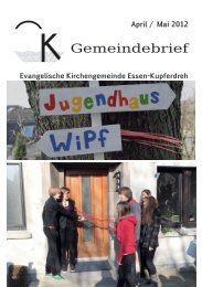 Gemeindebrief April / Mai 2012 - Evangelische Kirchengemeinde ...