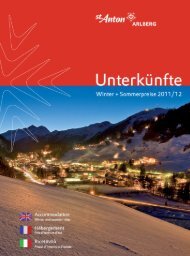 St. Anton am Arlberg - Gastgeberkatalog Winter/Sommer (2011/2012)