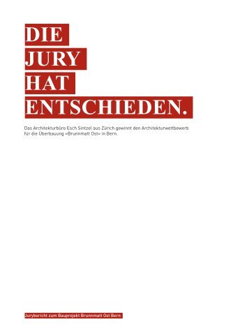 DIE JURY HAT ENTSCHIEDEN. - Emil Merz AG