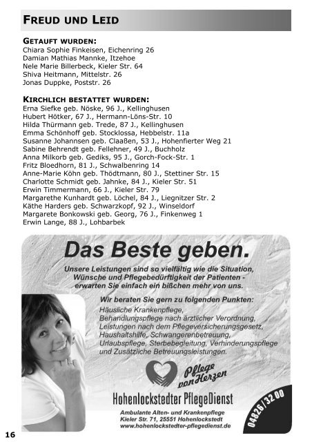 Gemeindebrief 04-09 KG Hohenlockstedt_V2007