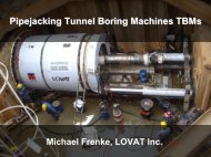 Pipejacking Tunnel Boring Machines TBMs – UW Civil And