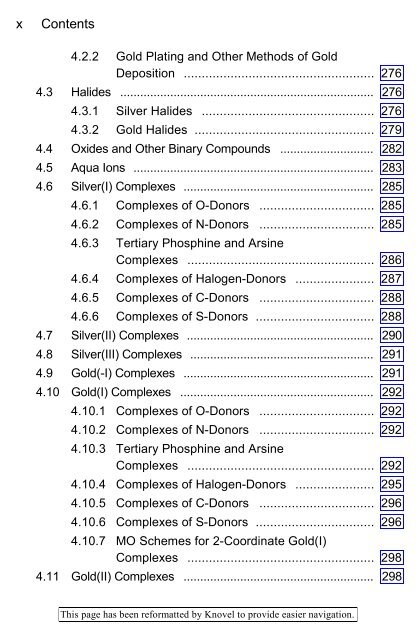 Chemistry of Precious Metals - CNTQ