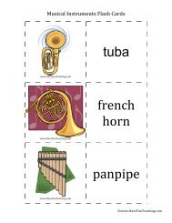 Musical Instruments Flash Cards - Have Fun Teaching