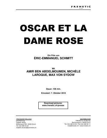 OSCAR ET LA DAME ROSE - Frenetic