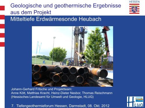 Geologische und geothermische Ergebnisse aus dem Projekt ...