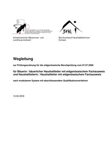 Wegleitung zur Prüfungsordnung - FFS Schwyz