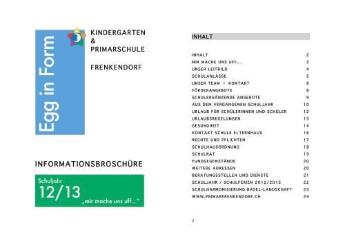 EggInForm_1213 - Primarschule Frenkendorf