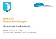 Präsentation EBL Frenkendorf 29.11.2012