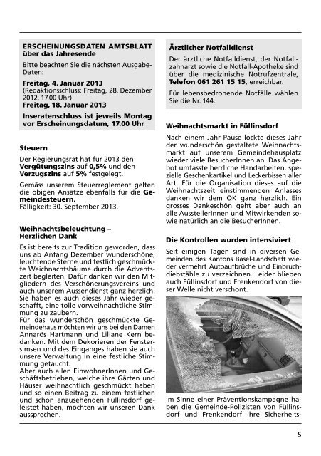 Nr. 24 vom 14. Dezember 2012 - Gemeinde Füllinsdorf