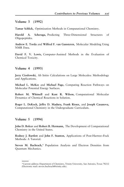 Reviews in Computational Chemistry Volume 18