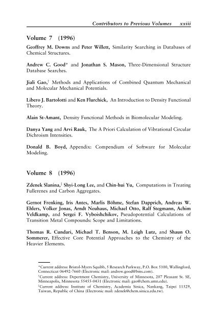 Reviews in Computational Chemistry Volume 18