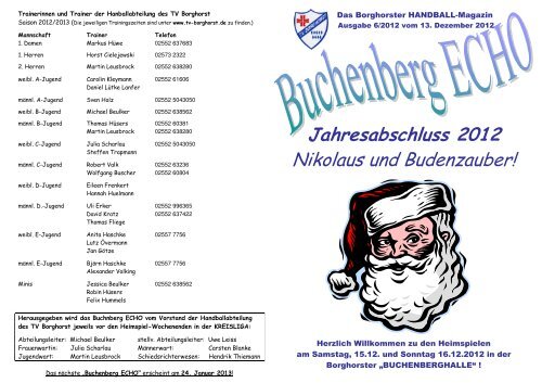 BuchenbergECHO 6/2012 - TV Borghorst