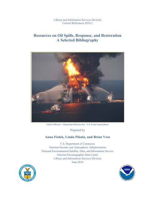 Resources on Oil Spills, Response, and Restoration - U.S. Fish and ...