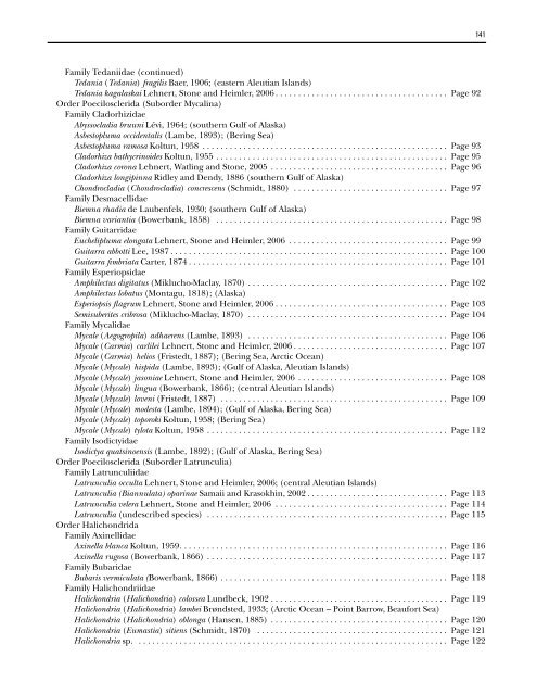 A guide to the deep-water sponges of - NMFS Scientific Publications ...