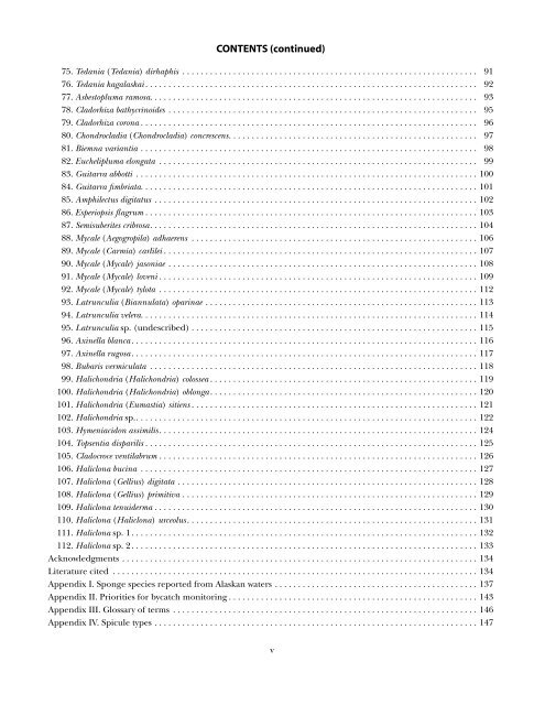 A guide to the deep-water sponges of - NMFS Scientific Publications ...