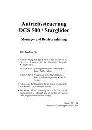 Antriebssteuerung DCS 500 / Starglider Montage - Langguth Antriebe