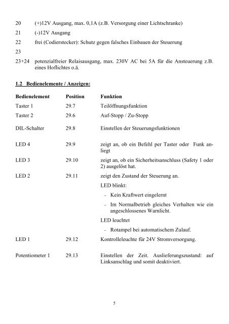 Antriebssteuerung DCS 500 / Starglider Montage - Langguth Antriebe