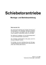 Schiebetorantriebe - Langguth Antriebe